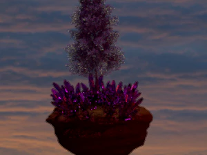flying fantastic tree 3D Model