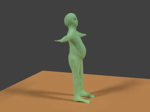 green planet alien 3D Model
