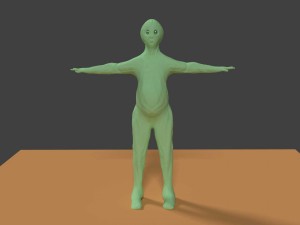 green planet alien Model 3D