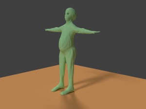 green planet alien Model 3D