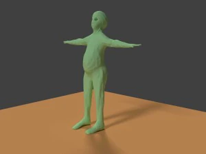 green planet alien 3D Model