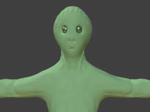 green planet alien Model 3D