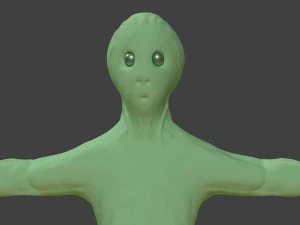 green planet alien 3D Model