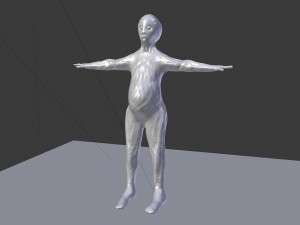 green planet alien Model 3D