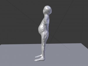 green planet alien Model 3D