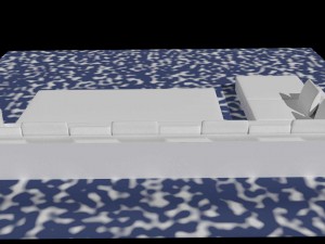 long couch Modello 3D