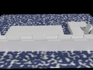 long couch 3D Model