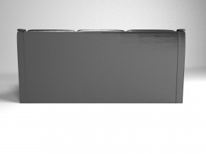 classic leather sofa sophia color black 3D Model