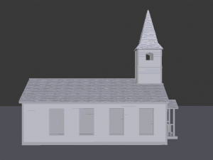 church wild west Model 3D