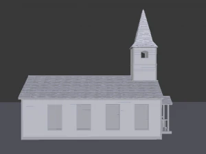church wild west 3D Model