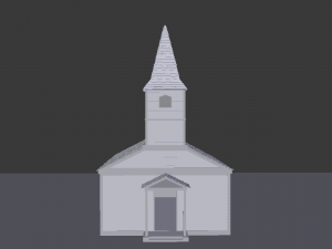 church wild west Model 3D