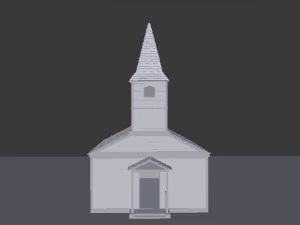 church wild west 3D Model