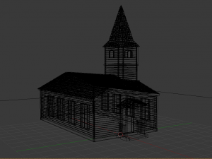 church wild west Model 3D