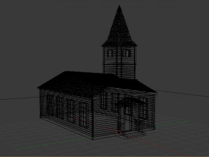church wild west 3D Model