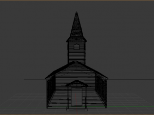 church wild west Model 3D