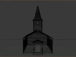 church wild west 3D Model