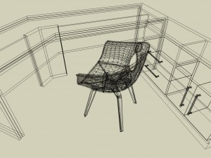 table of the designer Modelo 3D