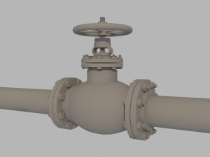 BallValve 3D Model