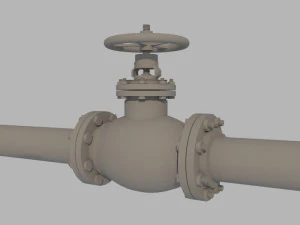 BallValve 3D Model