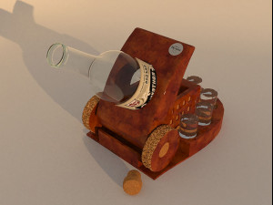 Table set VODKA 3D Model