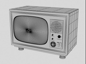 Retro TV 3D Model