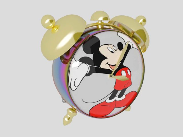 Despertador MICKEY Modelo 3D .c4d .max .obj .3ds .fbx .stl .blend 