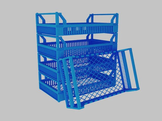 Fruit boxes 3D Model .c4d .max .obj .3ds .fbx .stl .blend