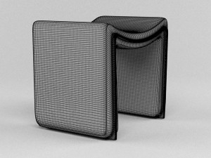 Coffee table with chair 3D Model