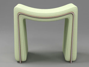 Coffee table with chair 3D Model