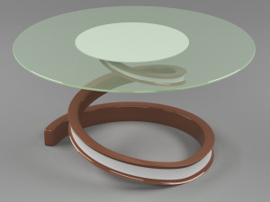 Coffee table with chair 3D Model