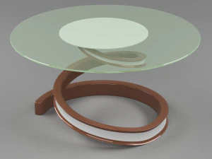 Coffee table with chair 3D Model