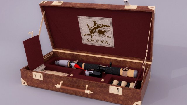 Souvenir gift set for fishing 3D Model .c4d .max .obj .3ds .fbx .stl .blend 