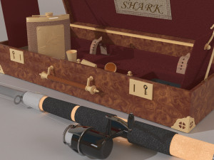 Souvenir gift set for fishing 3D Model