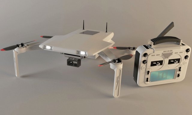 Quadcopter Modèle 3D .c4d .max .obj .3ds .fbx .stl .blend 