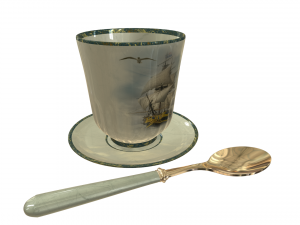 Cup with a ship 3D Model