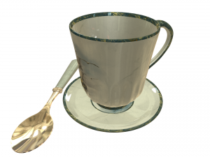 Cup with a ship Model 3D