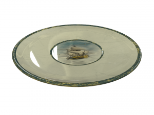 Cup with a ship Model 3D