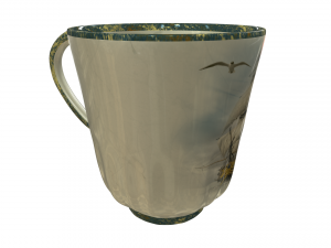Cup with a ship Model 3D