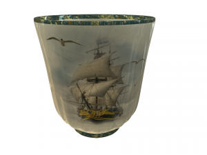 Cup with a ship Model 3D