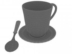 Cup with a ship Model 3D