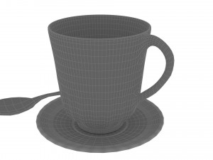 Cup with a ship Model 3D