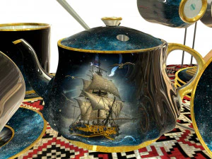 Tea Set 3D Model