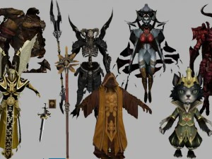 pack monster x10 3d max obj 3D Model