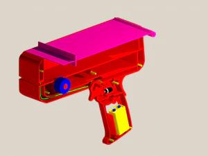 cashcanon moneygun Modèle 3D