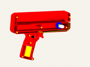 cashcanon moneygun 3D 모델