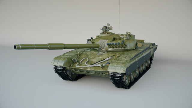 tank t 72 Model 3D .c4d .max .obj .3ds .fbx .stl .blend 