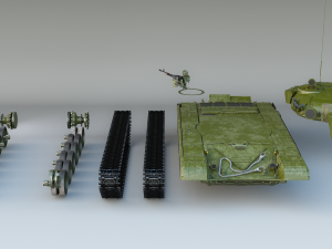 tank t 72 Model 3D