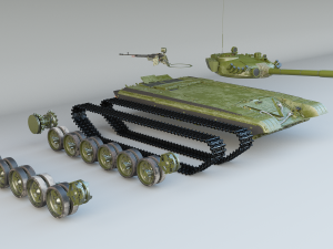tank t 72 Model 3D