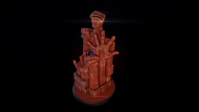 hand statue 3d photogrammetry model 3D Model .c4d .max .obj .3ds .fbx .stl .blend 