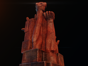 hand statue 3d photogrammetry model Model 3D